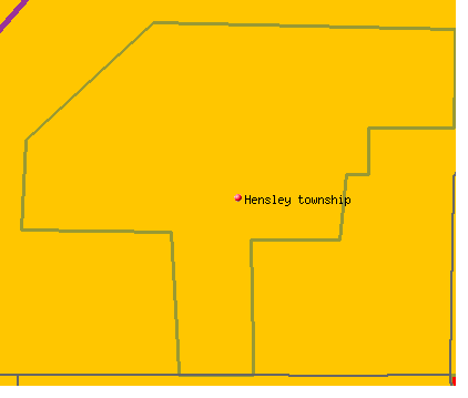 Hensley township, IL map