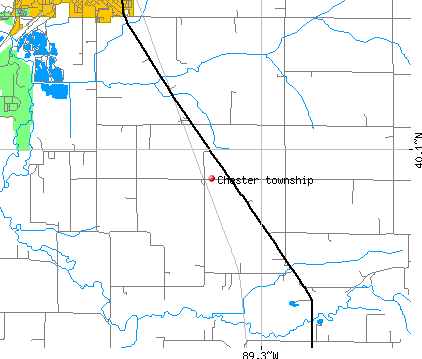 Chester township, IL map