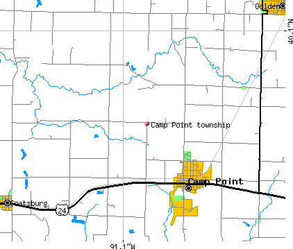 Camp Point township, IL map