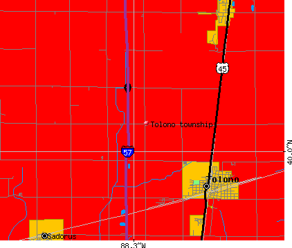 Tolono township, IL map