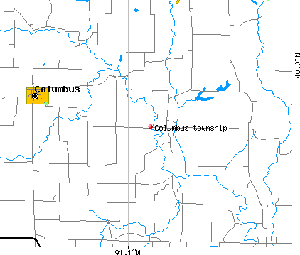 Columbus township, IL map