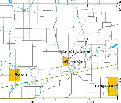 Carroll township, IL map