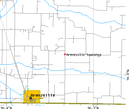Arenzville township, IL map