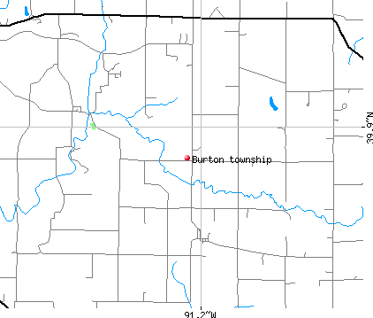 Burton township, IL map