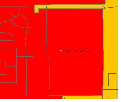 Curran township, IL map