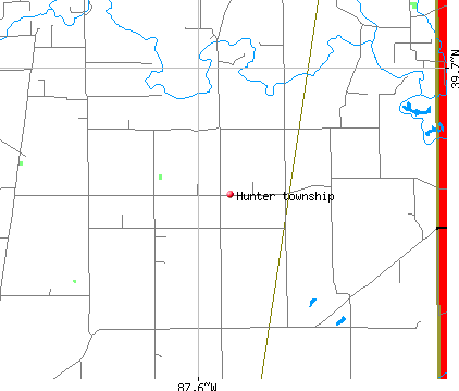 Hunter township, IL map