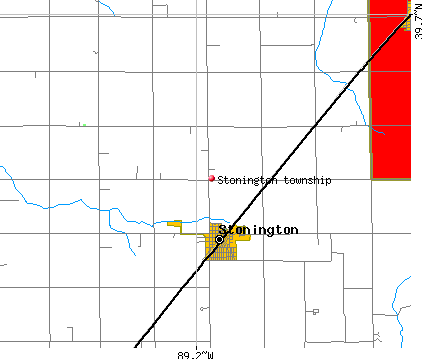 Stonington township, IL map