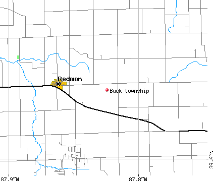 Buck township, IL map