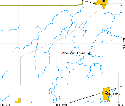 Morgan township, IL map