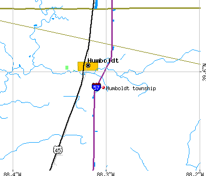 Humboldt township, IL map