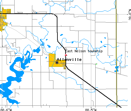 East Nelson township, IL map