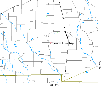 Symmes township, IL map