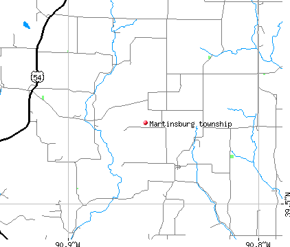 Martinsburg township, IL map