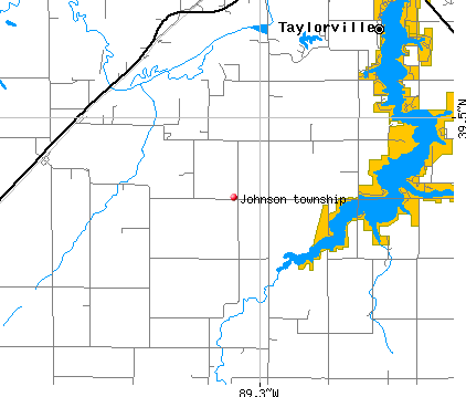 Johnson township, IL map