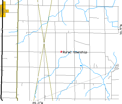 Rural township, IL map