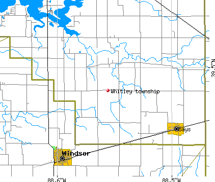 Whitley township, IL map