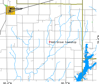 Ash Grove township, IL map