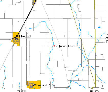 Nilwood township, IL map