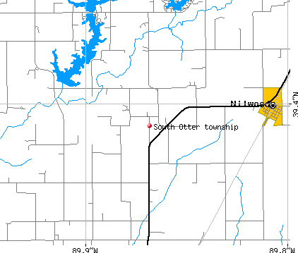 South Otter township, IL map