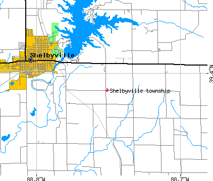 Shelbyville township, IL map