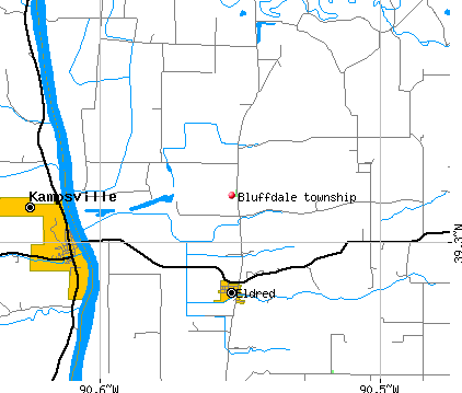 Bluffdale township, IL map