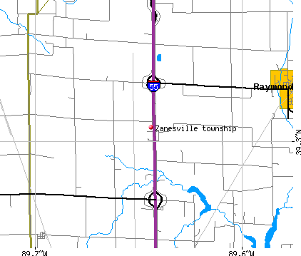 Zanesville township, IL map