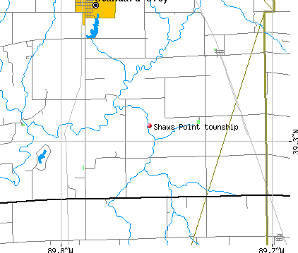 Shaws Point township, IL map