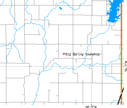 Big Spring township, IL map