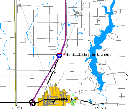 North Litchfield township, IL map