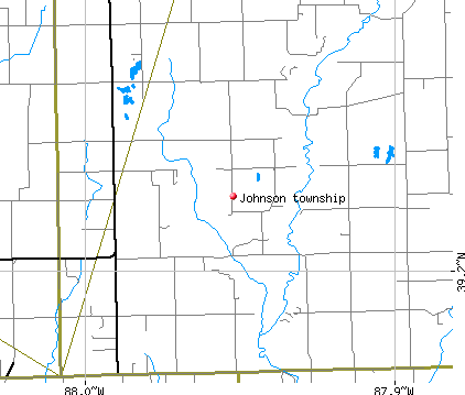 Johnson township, IL map