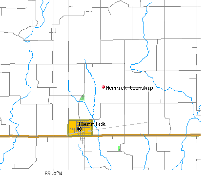 Herrick township, IL map