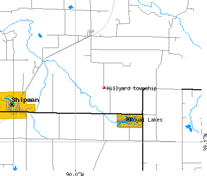 Hillyard township, IL map
