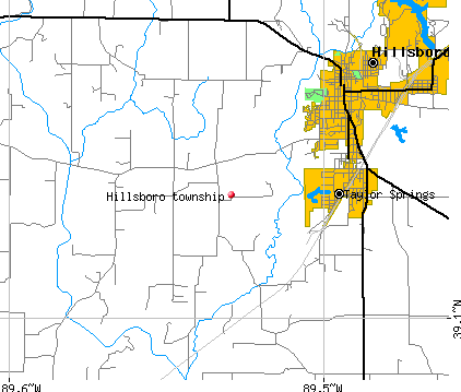 Hillsboro township, IL map