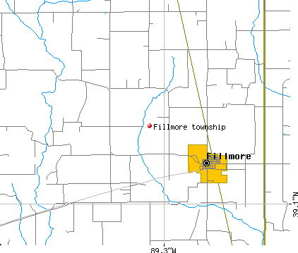 Fillmore township, IL map