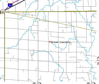 Grove township, IL map