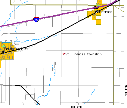St. Francis township, IL map
