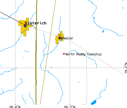 North Muddy township, IL map