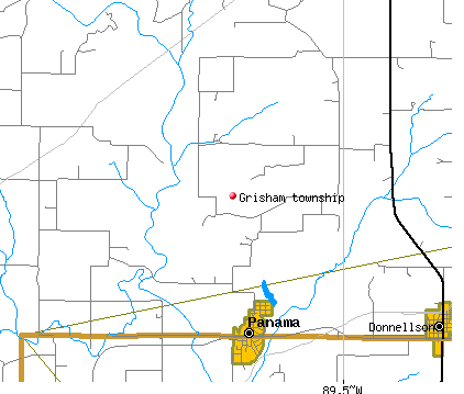 Grisham township, IL map