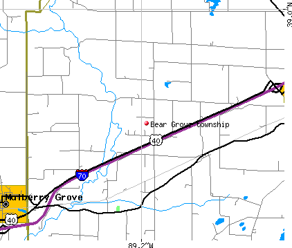 Bear Grove township, IL map