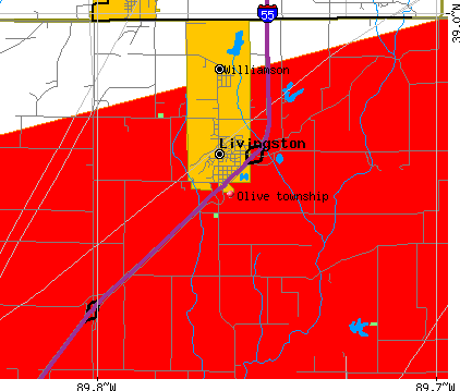 Olive township, IL map