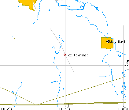 Fox township, IL map