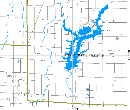 South Muddy township, IL map