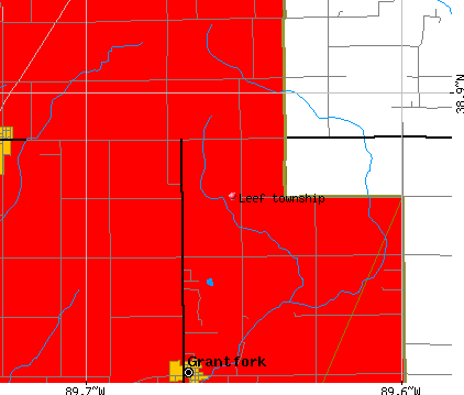 Leef township, IL map