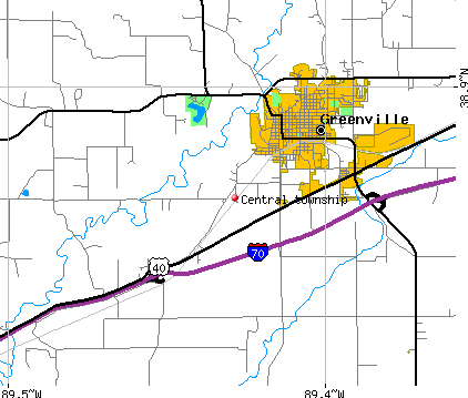 Central township, IL map