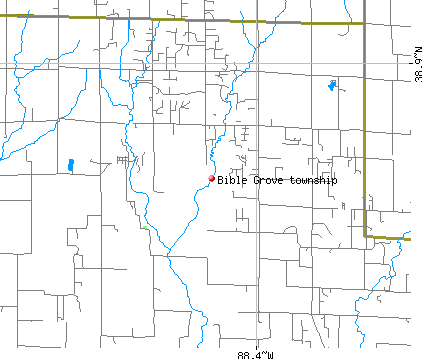 Bible Grove township, IL map
