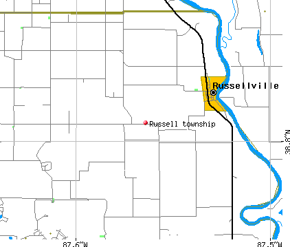 Russell township, IL map