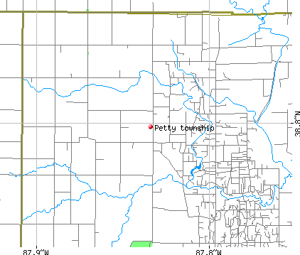 Petty township, IL map