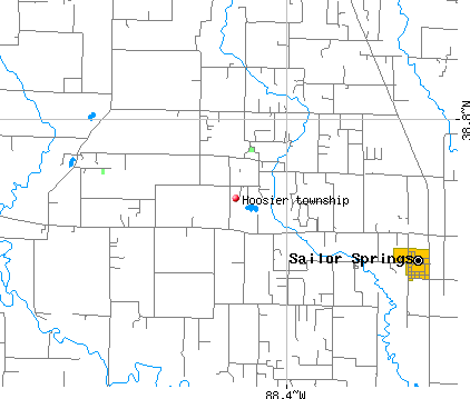 Hoosier township, IL map