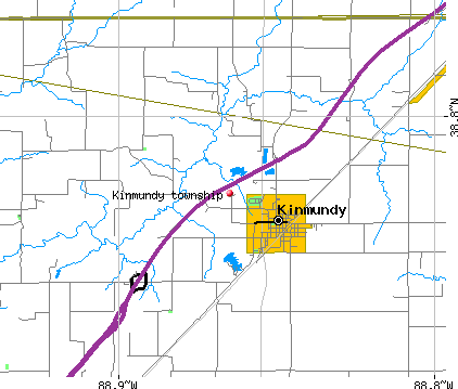 Kinmundy township, IL map