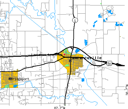 Lawrence township, IL map